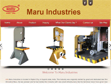 Tablet Screenshot of maruindustry.com